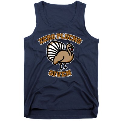 Thanksgiving Zero Plucks Given Turkey Tank Top