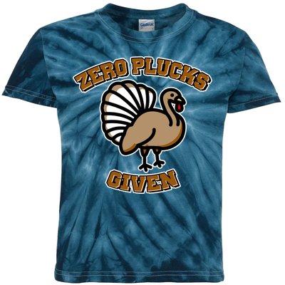 Thanksgiving Zero Plucks Given Turkey Kids Tie-Dye T-Shirt