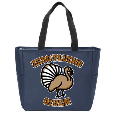 Thanksgiving Zero Plucks Given Turkey Zip Tote Bag