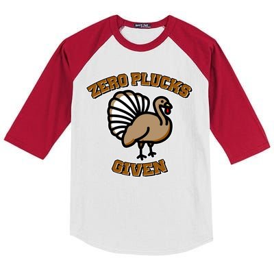 Thanksgiving Zero Plucks Given Turkey Kids Colorblock Raglan Jersey