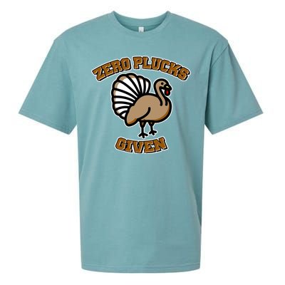 Thanksgiving Zero Plucks Given Turkey Sueded Cloud Jersey T-Shirt