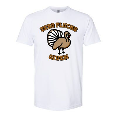 Thanksgiving Zero Plucks Given Turkey Softstyle CVC T-Shirt