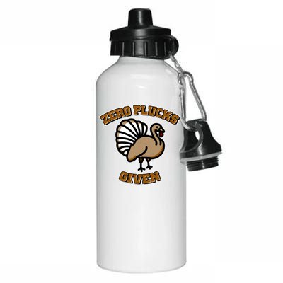 Thanksgiving Zero Plucks Given Turkey Aluminum Water Bottle