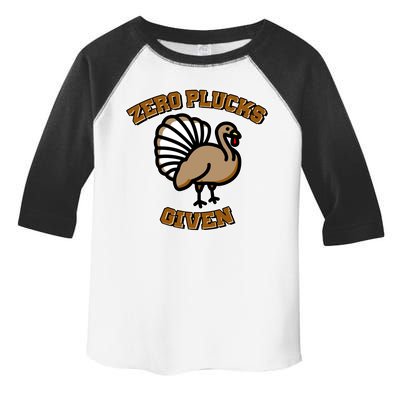 Thanksgiving Zero Plucks Given Turkey Toddler Fine Jersey T-Shirt