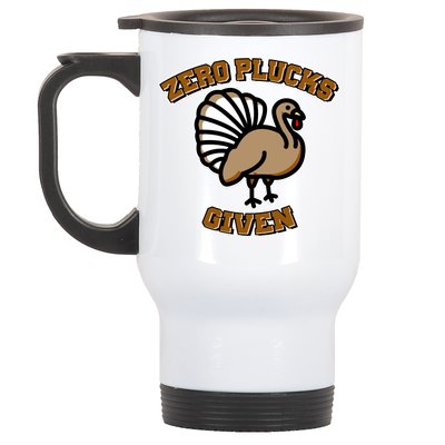 Thanksgiving Zero Plucks Given Turkey Stainless Steel Travel Mug