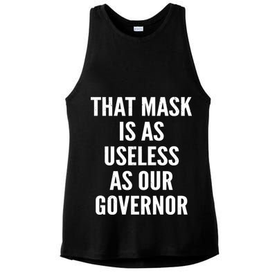 That Mask Is As Useless As Our Governor Ladies PosiCharge Tri-Blend Wicking Tank
