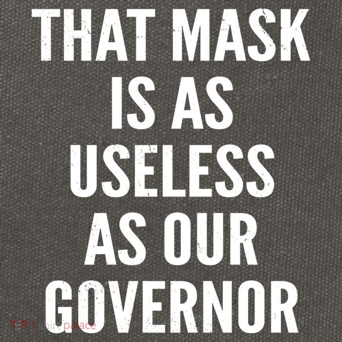 That Mask Is As Useless As Our Governor Cotton Canvas Backpack