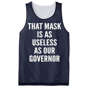 That Mask Is As Useless As Our Governor Mesh Reversible Basketball Jersey Tank