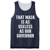 That Mask Is As Useless As Our Governor Mesh Reversible Basketball Jersey Tank