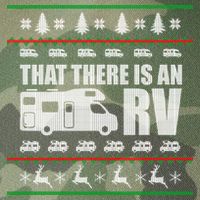 That There Is An RV Ugly Christmas Legacy Tie Dye Trucker Hat