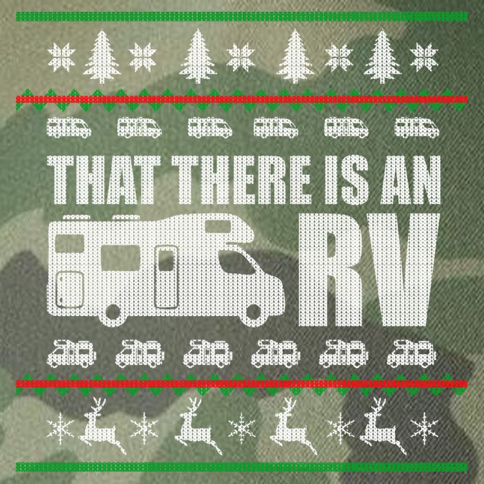 That There Is An RV Ugly Christmas Legacy Tie Dye Trucker Hat