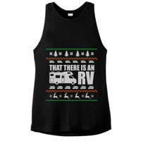 That There Is An RV Ugly Christmas Ladies PosiCharge Tri-Blend Wicking Tank