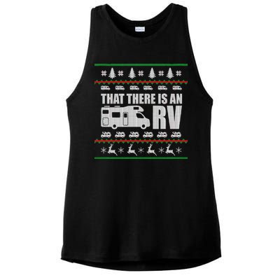 That There Is An RV Ugly Christmas Ladies PosiCharge Tri-Blend Wicking Tank