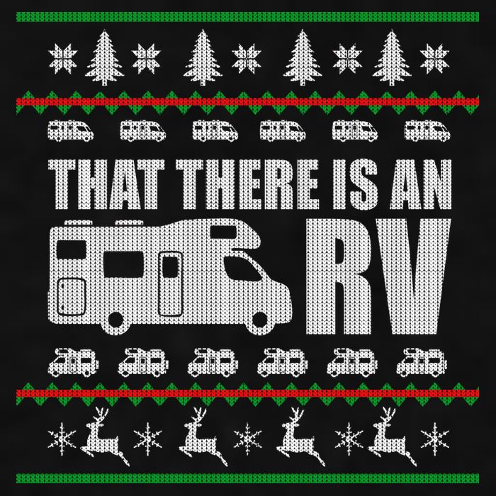 That There Is An RV Ugly Christmas Ladies PosiCharge Tri-Blend Wicking Tank