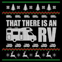 That There Is An RV Ugly Christmas Flexfit Unipanel Trucker Cap