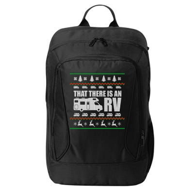 That There Is An RV Ugly Christmas City Backpack