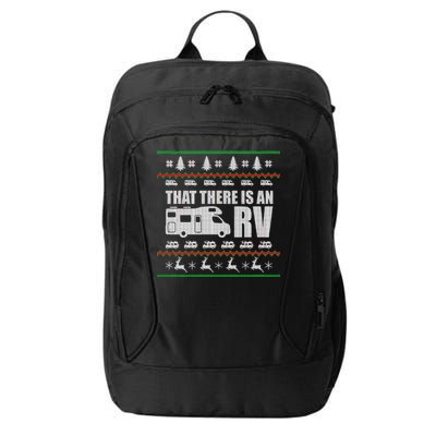 That There Is An RV Ugly Christmas City Backpack