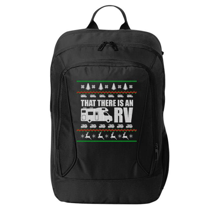 That There Is An RV Ugly Christmas City Backpack
