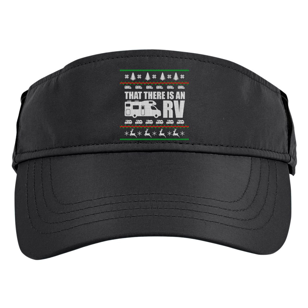 That There Is An RV Ugly Christmas Adult Drive Performance Visor