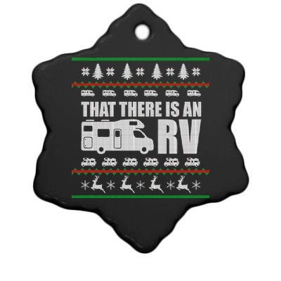 That There Is An RV Ugly Christmas Ceramic Star Ornament