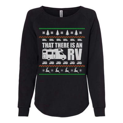 That There Is An RV Ugly Christmas Womens California Wash Sweatshirt