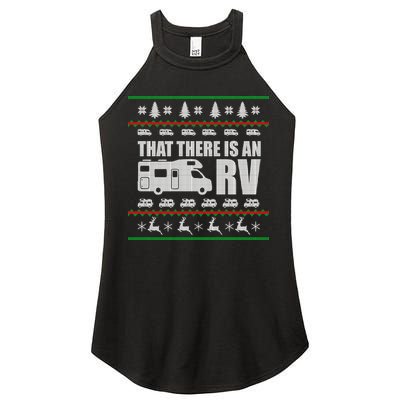 That There Is An RV Ugly Christmas Women's Perfect Tri Rocker Tank