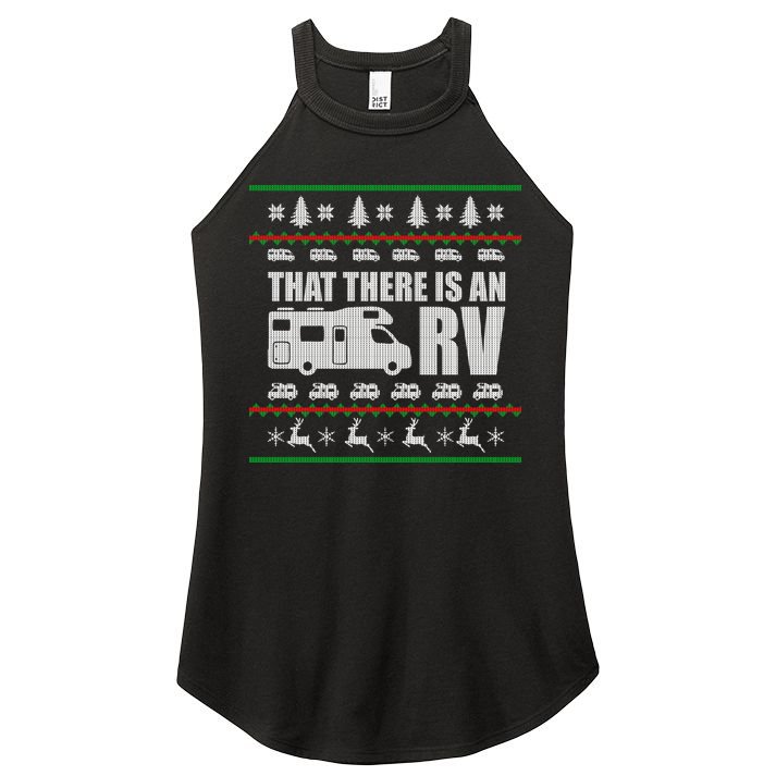 That There Is An RV Ugly Christmas Women's Perfect Tri Rocker Tank