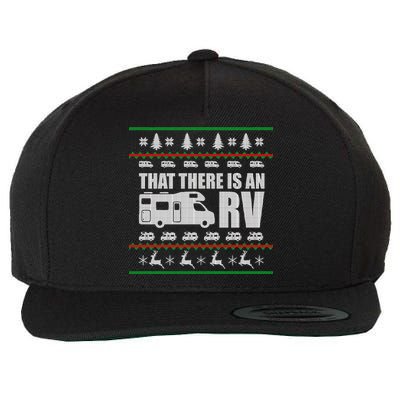 That There Is An RV Ugly Christmas Wool Snapback Cap