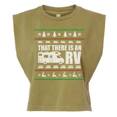 That There Is An RV Ugly Christmas Garment-Dyed Women's Muscle Tee