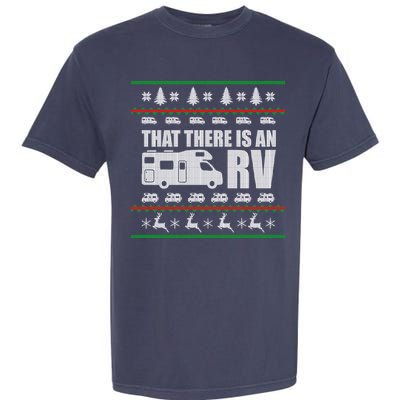 That There Is An RV Ugly Christmas Garment-Dyed Heavyweight T-Shirt