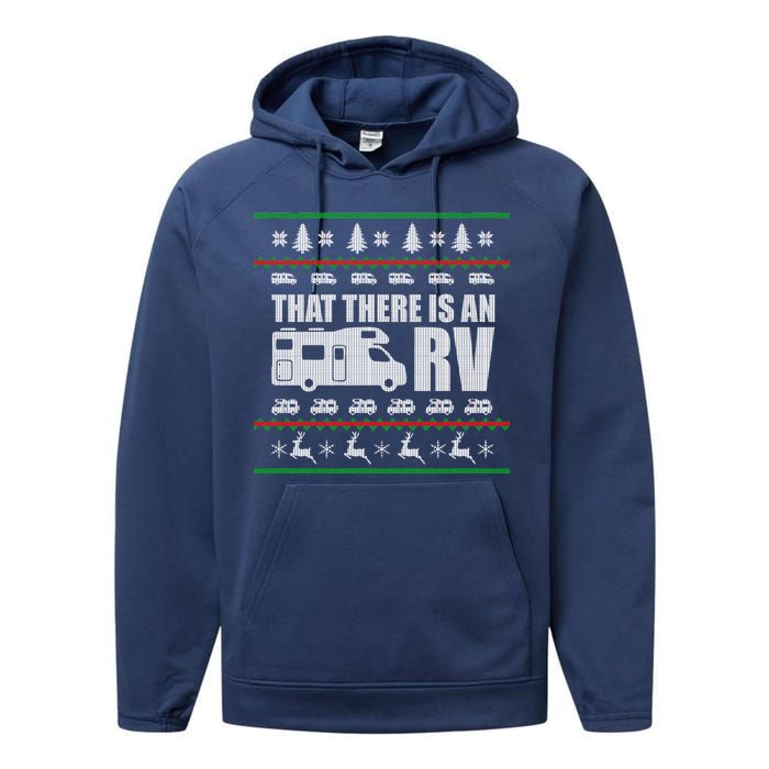 That There Is An RV Ugly Christmas Performance Fleece Hoodie