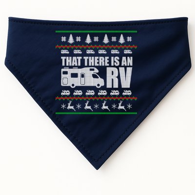 That There Is An RV Ugly Christmas USA-Made Doggie Bandana