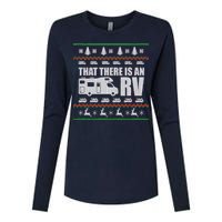 That There Is An RV Ugly Christmas Womens Cotton Relaxed Long Sleeve T-Shirt