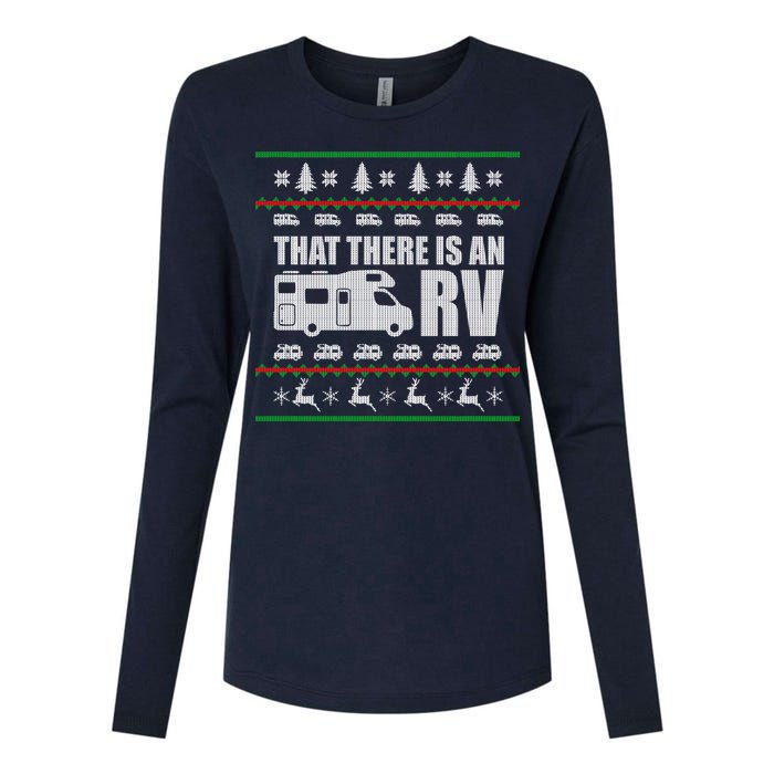 That There Is An RV Ugly Christmas Womens Cotton Relaxed Long Sleeve T-Shirt