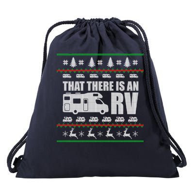 That There Is An RV Ugly Christmas Drawstring Bag