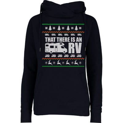 That There Is An RV Ugly Christmas Womens Funnel Neck Pullover Hood