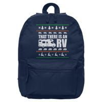 That There Is An RV Ugly Christmas 16 in Basic Backpack