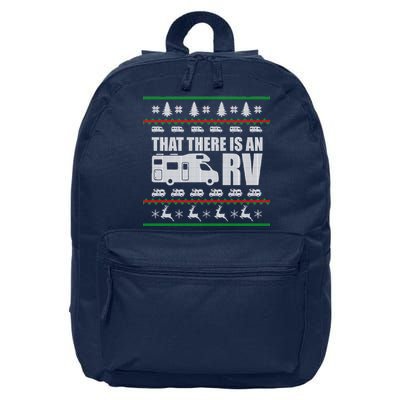 That There Is An RV Ugly Christmas 16 in Basic Backpack