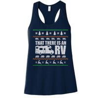 That There Is An RV Ugly Christmas Women's Racerback Tank