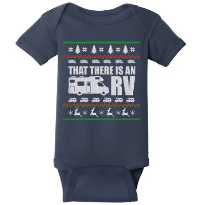 That There Is An RV Ugly Christmas Baby Bodysuit