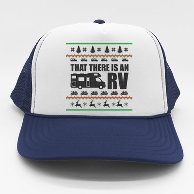 That There Is An RV Ugly Christmas Trucker Hat