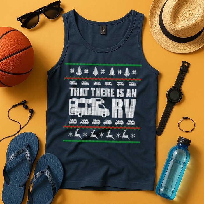 That There Is An RV Ugly Christmas Tank Top
