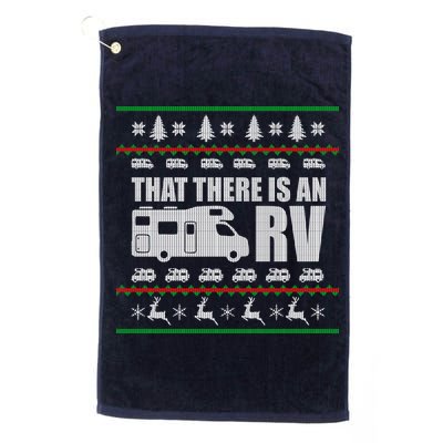 That There Is An RV Ugly Christmas Golf Towel