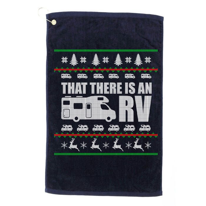 That There Is An RV Ugly Christmas Golf Towel