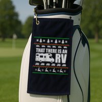 That There Is An RV Ugly Christmas Golf Towel