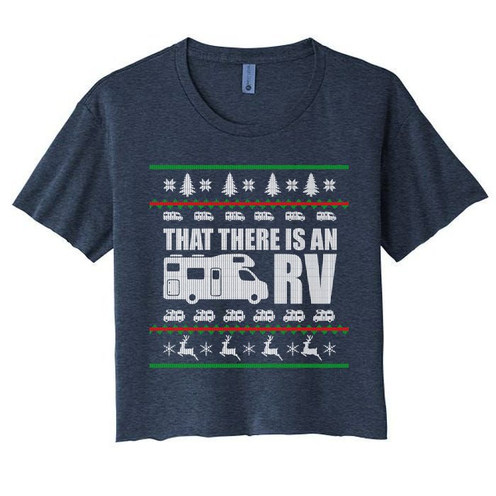 That There Is An RV Ugly Christmas Crop Top