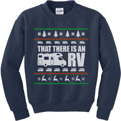 That There Is An RV Ugly Christmas Kids Sweatshirt