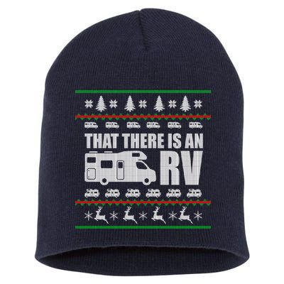 That There Is An RV Ugly Christmas Short Acrylic Beanie