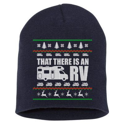 That There Is An RV Ugly Christmas Short Acrylic Beanie