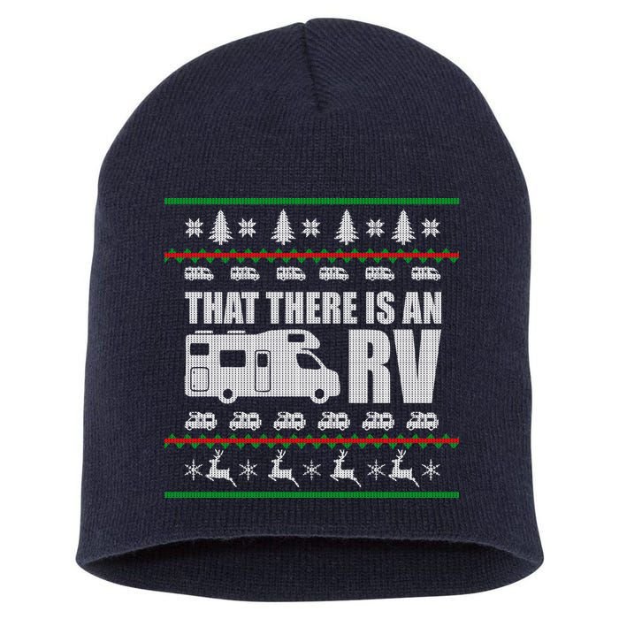 That There Is An RV Ugly Christmas Short Acrylic Beanie